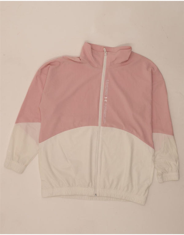 Giacca da ginnastica da uomo con grafica Under Armour Small Pink Colourblock