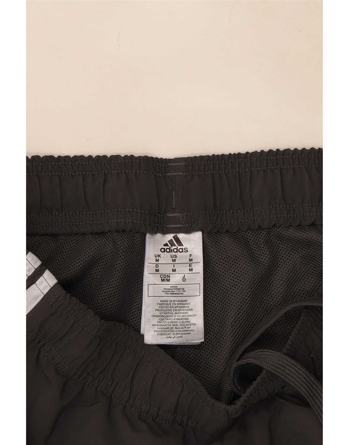 Pantaloncini sportivi Adidas da uomo in poliestere grigio medio