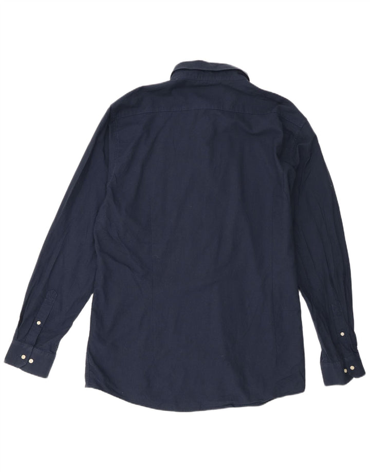 Camicia da uomo Barbour 3XL cotone blu navy