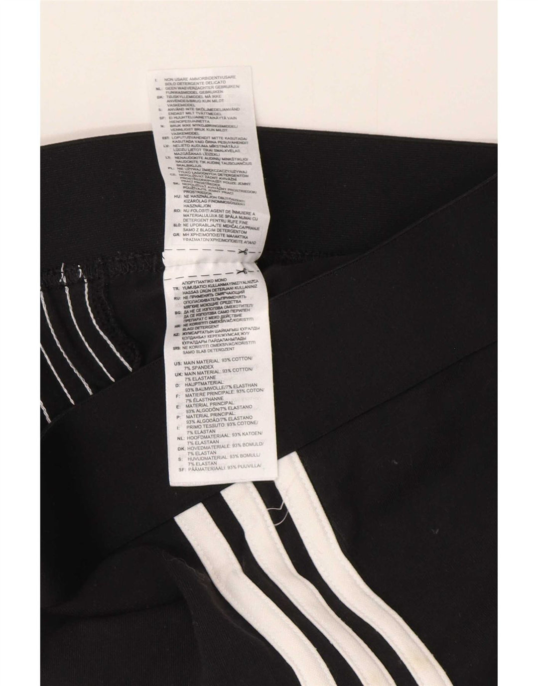 Leggings Adidas da donna UK 8/10 piccolo cotone nero