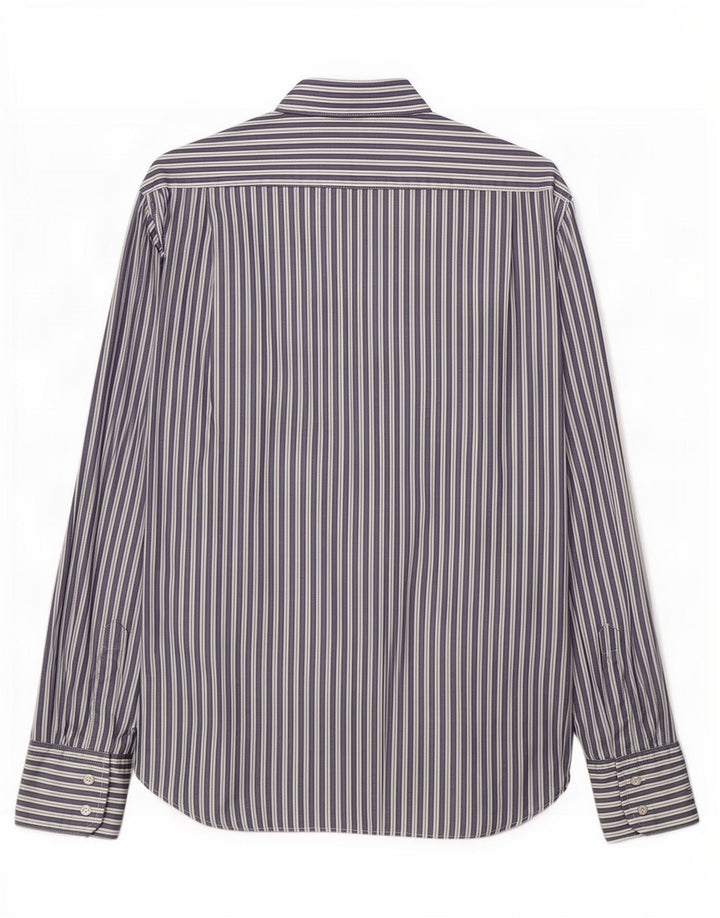 Camicia da uomo Hugo Boss in cotone a righe blu medio