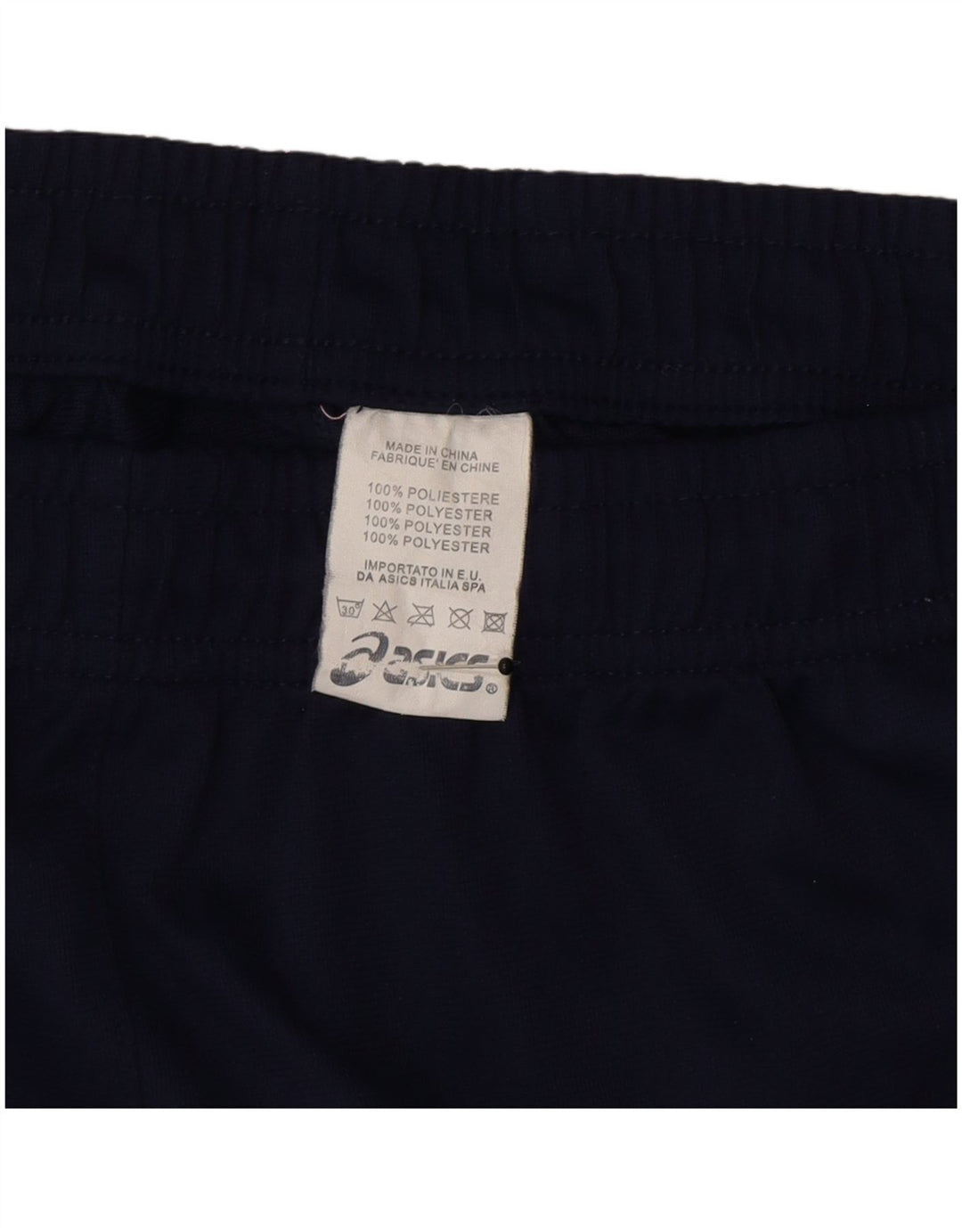 Pantaloncini sportivi da uomo Asics piccoli in poliestere blu navy