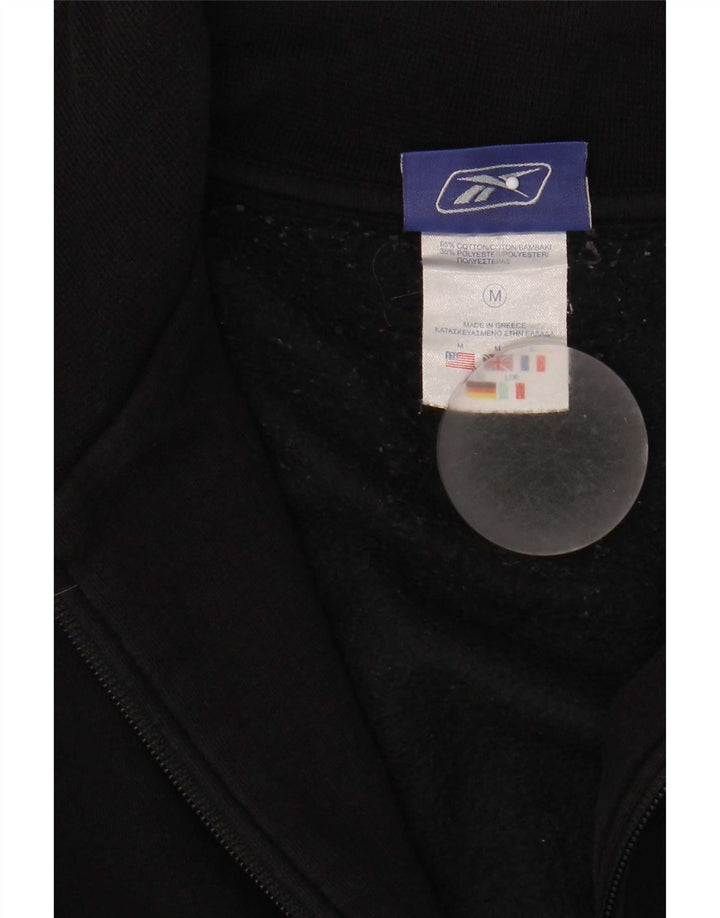 Giacca da ginnastica da uomo Reebok in cotone nero medio