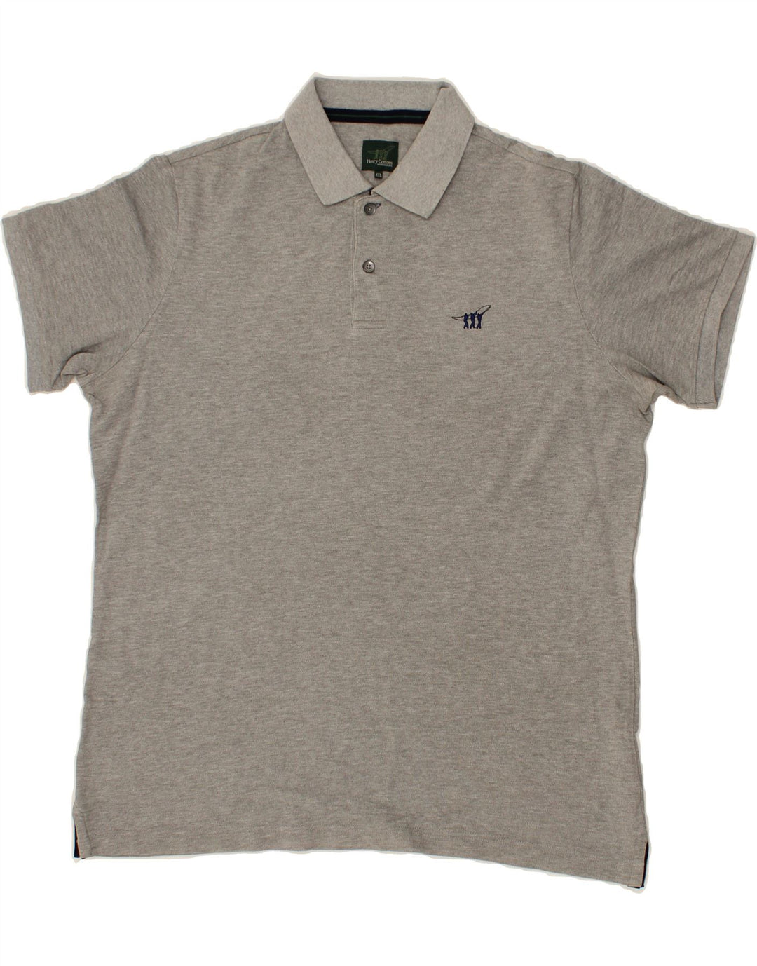 HENRY COTTONS Mens Polo Shirt 2XL Grey Cotton Vintage Henry Cottons and Second-Hand Henry Cottons from Messina Hembry 