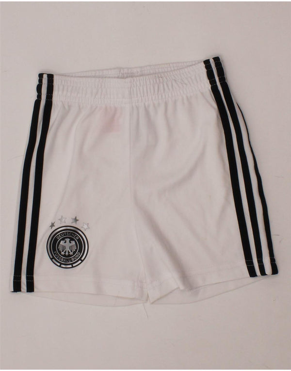 Pantaloncini sportivi ADIDAS da bambino Deutscher Fussball Bund 12-18 mesi bianchi