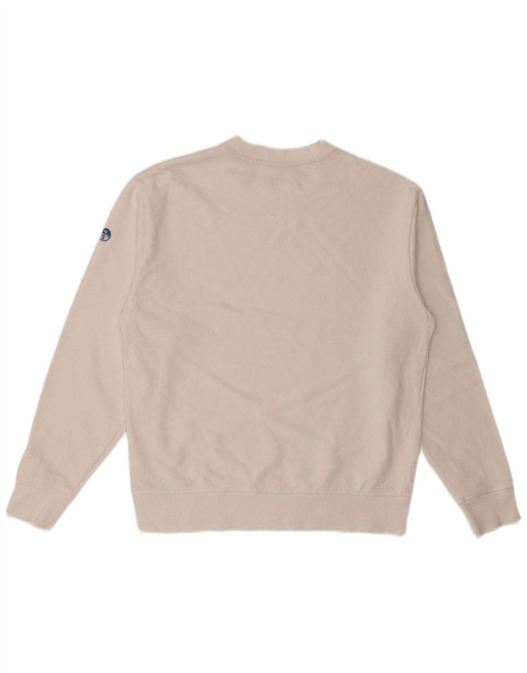 Felpa grafica da uomo North Sails, piccola, in cotone bianco