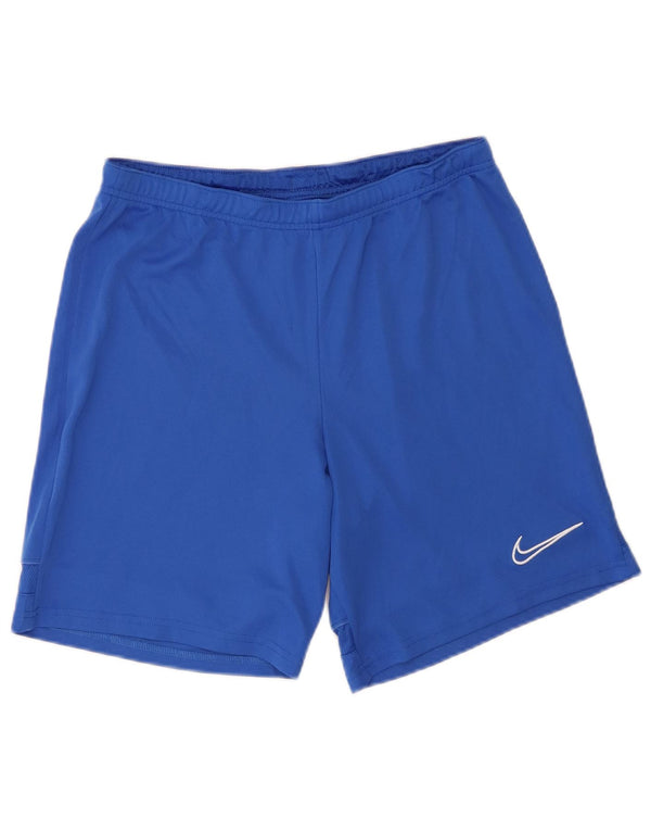 Pantaloncini sportivi Nike Dri Fit da uomo in poliestere blu medio