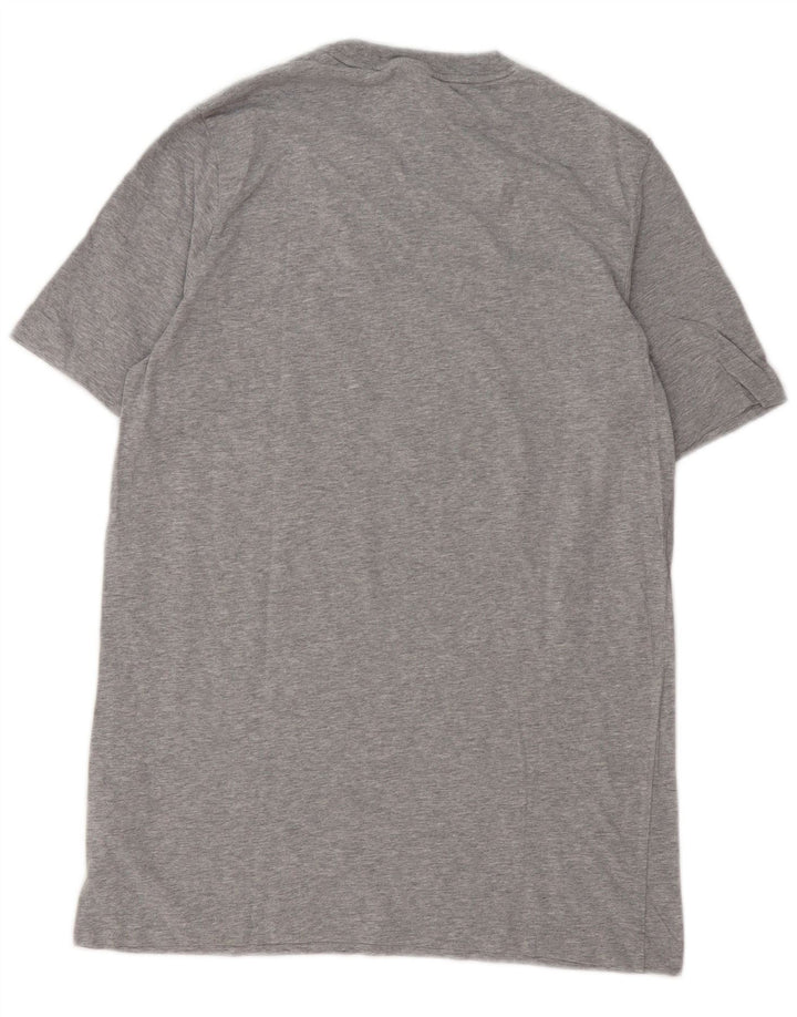 T-shirt grafica da uomo ADIDAS Top in cotone mélange grigio medio