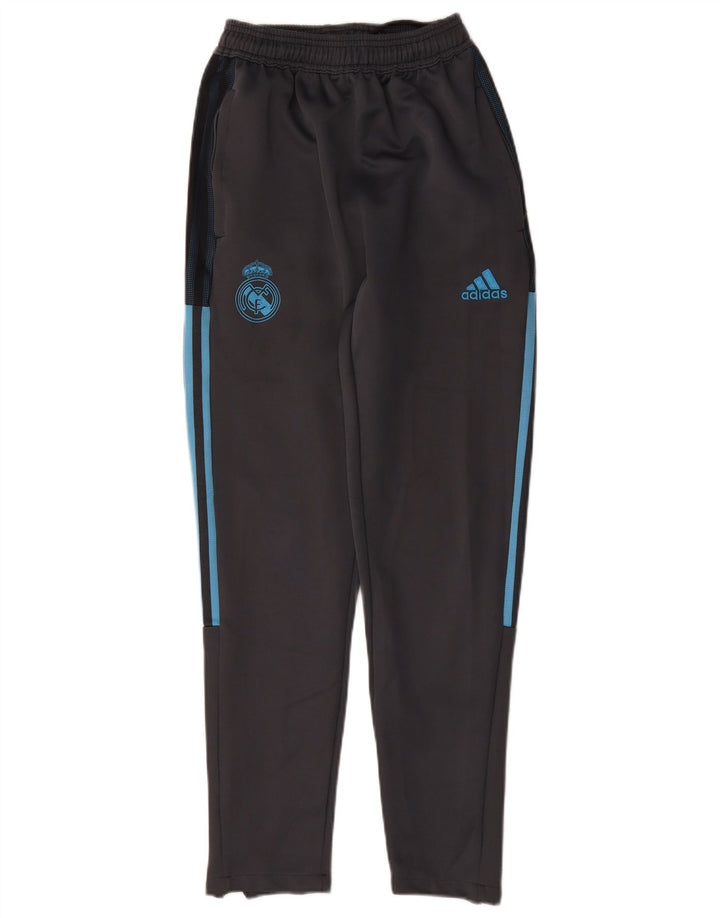 Pantaloni da tuta da uomo Adidas Real Madrid Small in poliestere blu navy