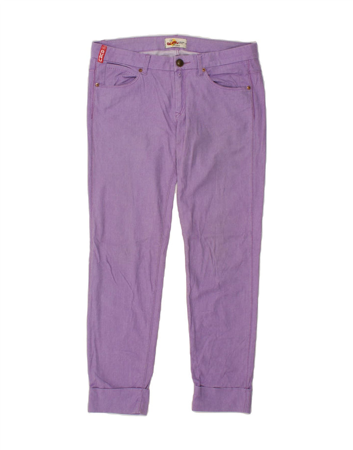 GURU Womens Slim Jeans W31 L29 Purple Cotton Vintage Guru and Second-Hand Guru from Messina Hembry 