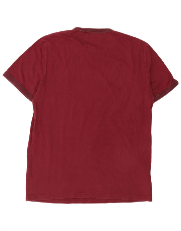 T-shirt da uomo Fred Perry Top in cotone bordeaux medio
