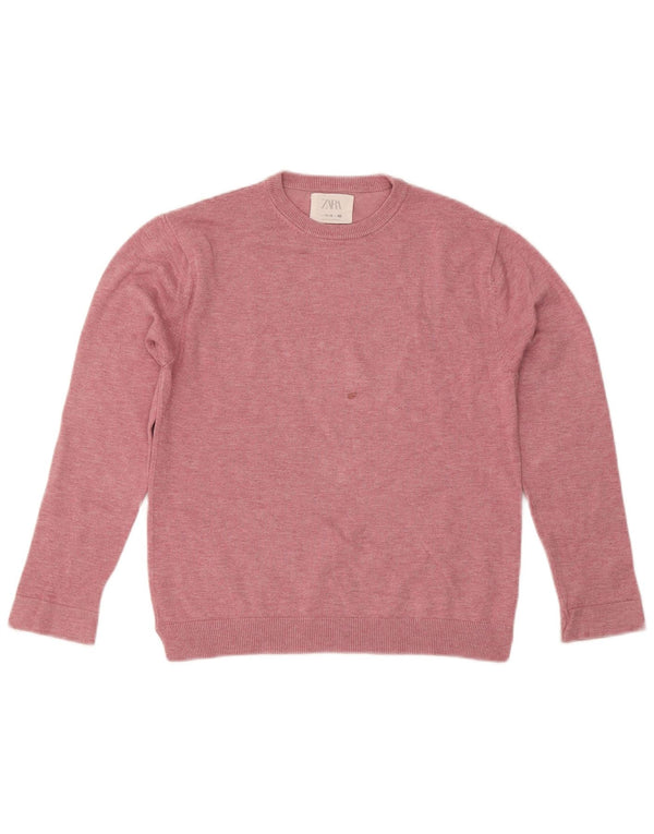 Maglione girocollo per ragazze Zara 11-12 anni in viscosa rosa