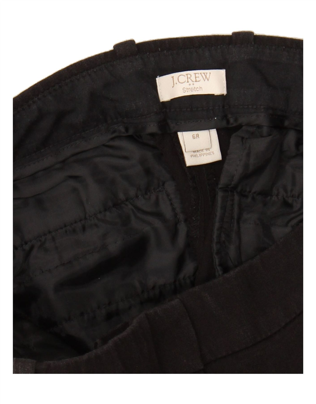 J. CREW Womens Stretch Slim Casual Trousers US 6 Medium W30 L29 Black Vintage J. Crew and Second-Hand J. Crew from Messina Hembry 