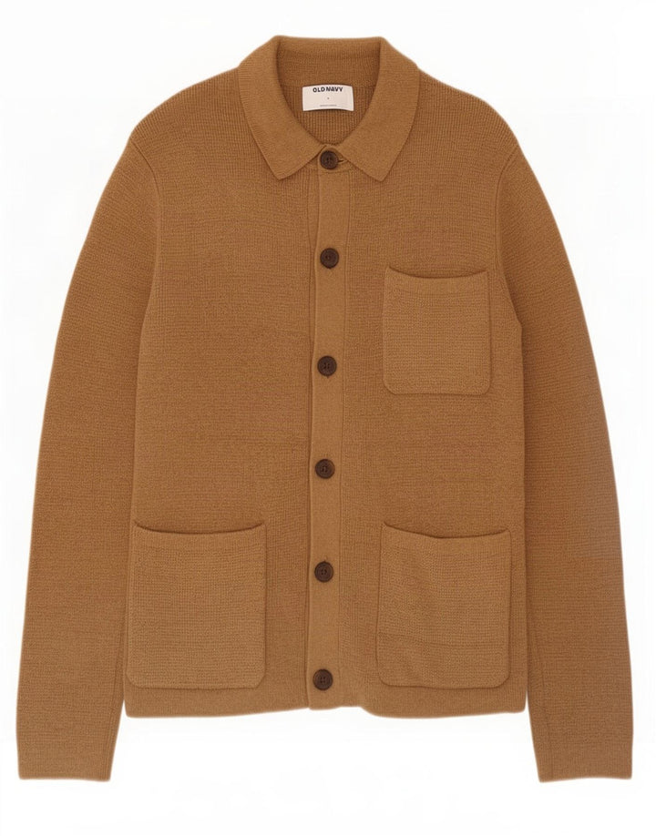 Maglione cardigan da uomo Old Navy piccolo cotone marrone