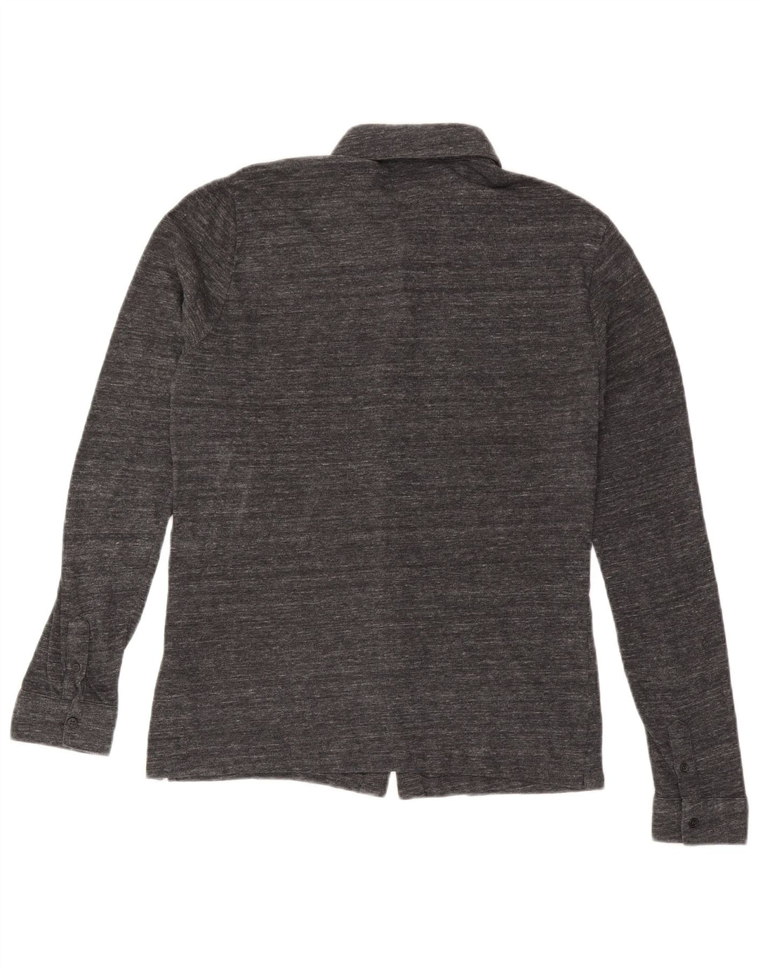 Camicia da uomo Reiss in cotone mélange grigio medio