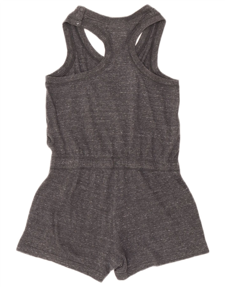 Tutina corta senza maniche Nike da donna UK 10 Small in cotone grigio screziato