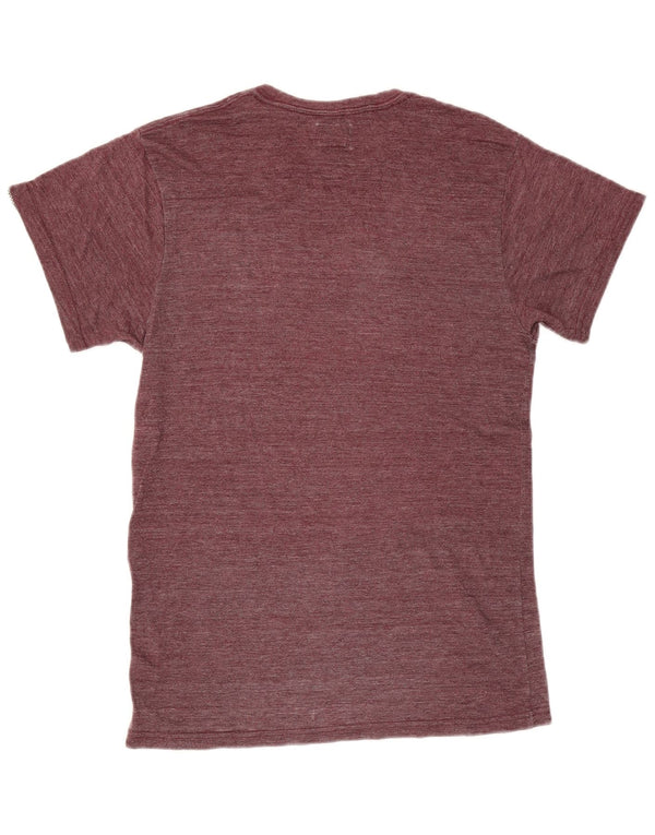 T-shirt grafica da uomo Vans Top piccola bordeaux screziata