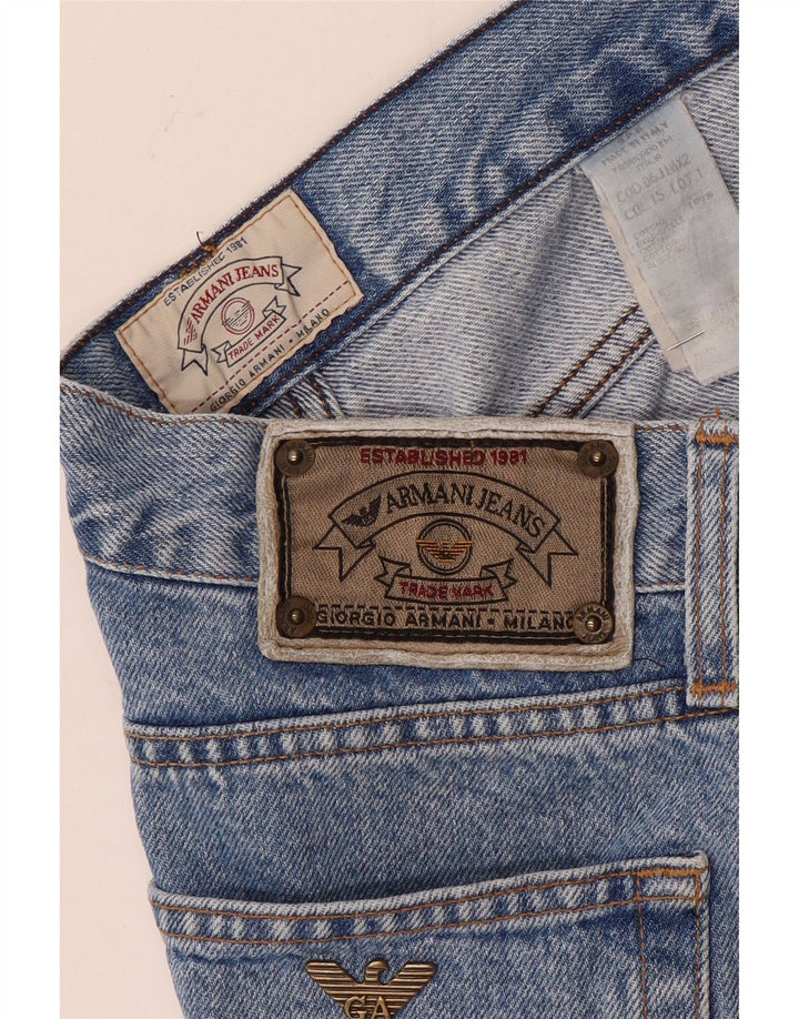 Jeans dritti da uomo Armani W36 L33 in cotone blu