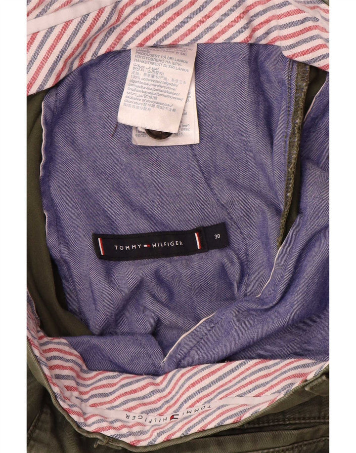 Pantaloncini chino da uomo Tommy Hilfiger W30 cotone kaki medio