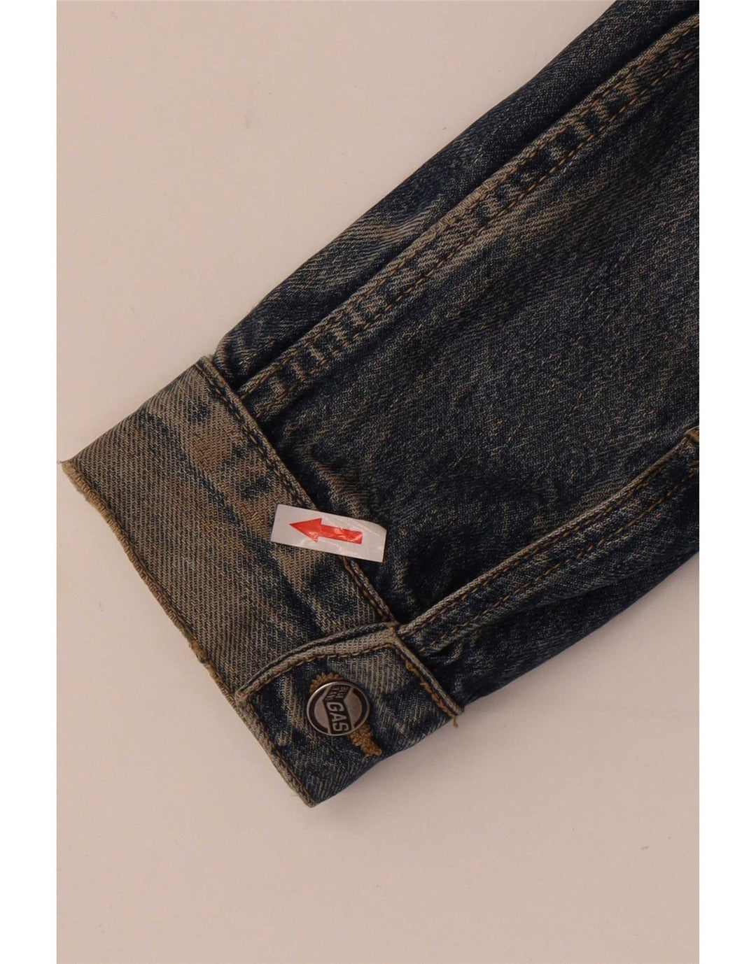 Giacca di jeans da uomo Gas UK 40 grande cotone blu