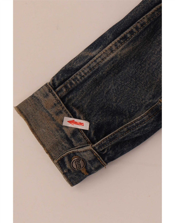 Giacca di jeans da uomo Gas UK 40 grande cotone blu