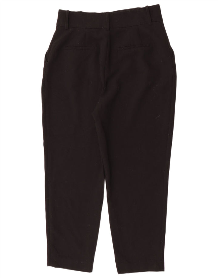 Pantaloni chino affusolati da donna Zara grandi W30 L26 poliestere nero