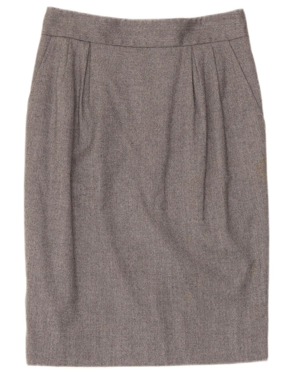 BLUMARINE Womens Pencil Skirt IT 42 Medium W28  Grey Virgin Wool
