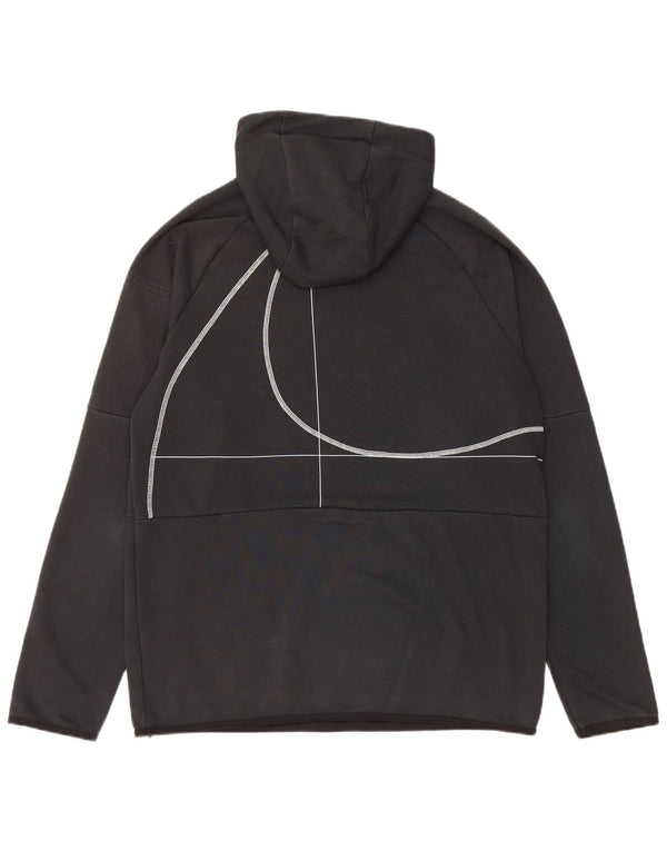 NIKE Felpa con cappuccio grafica Dri Fit da uomo in cotone medio a righe nere