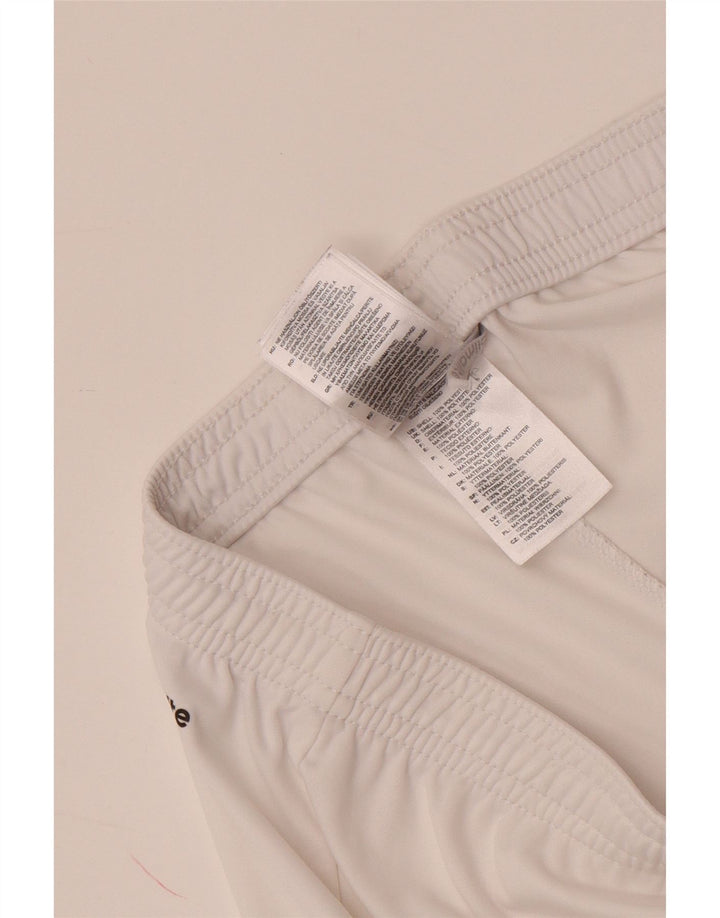 Pantaloncini sportivi Adidas Climalite da uomo piccoli in poliestere bianco