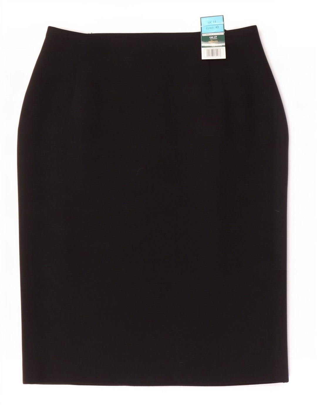 Gonna a tubino da donna Marks & Spencer UK 14 media W28 viscosa nera
