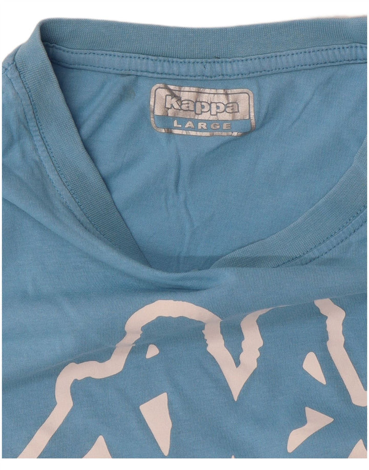 T-shirt grafica da uomo Kappa Top grande blu