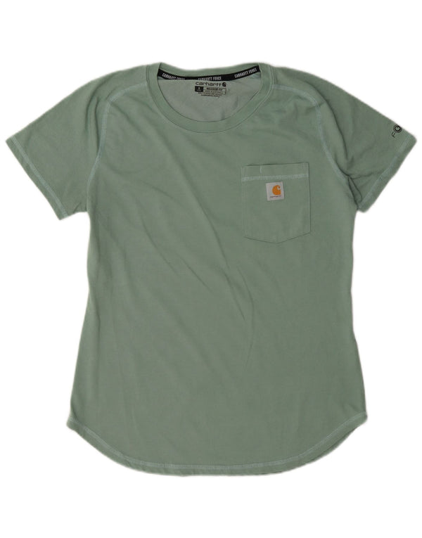 T-shirt Carhartt da donna vestibilità rilassata Top US 4/6 Small Verde
