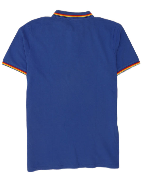 Polo da uomo Sundek XL in cotone color block blu