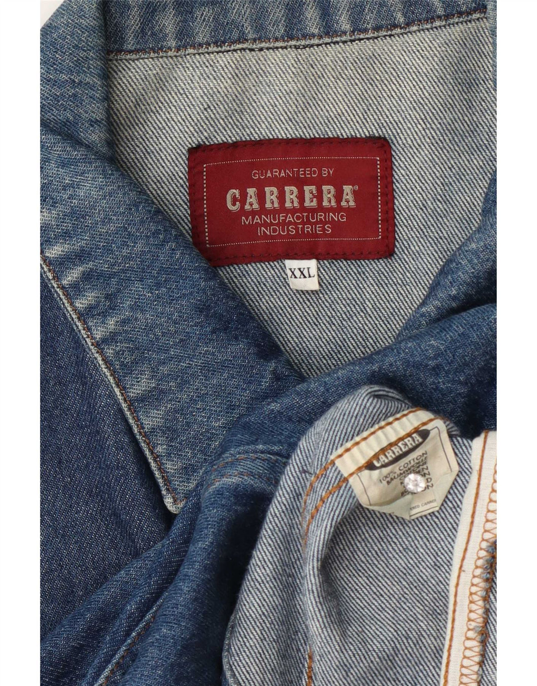 Giacca di jeans da uomo Carrera UK 44 2XL Cotone blu