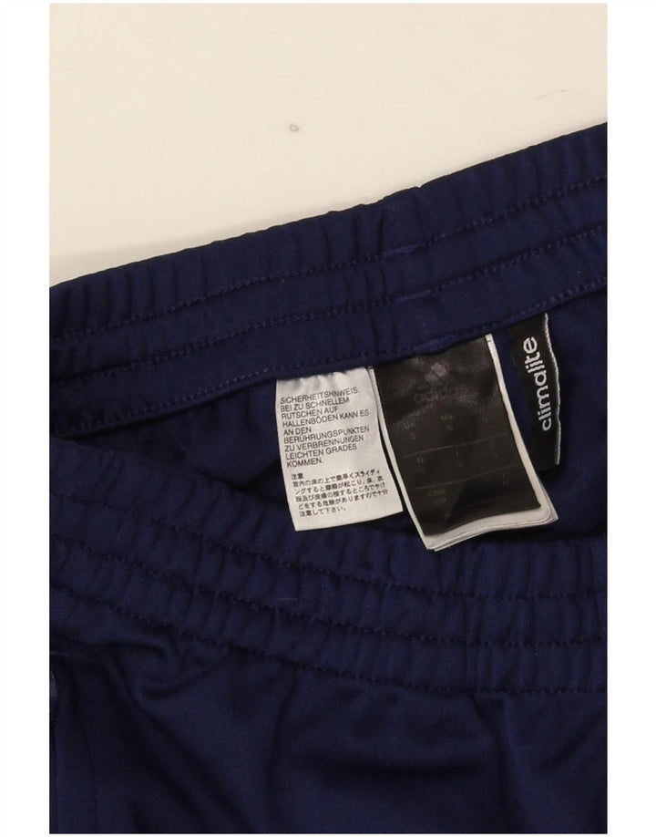 Pantaloni da tuta Adidas Climalite da uomo piccoli in poliestere blu navy