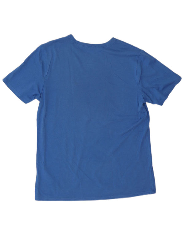 T-shirt grafica Nike da ragazzo Dri Fit Top 15-16 anni XL in cotone blu