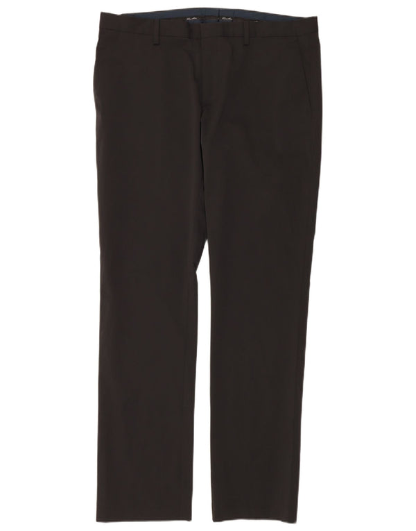 Pantaloni chino slim da uomo Zara EU 46 XL W36 L34 neri