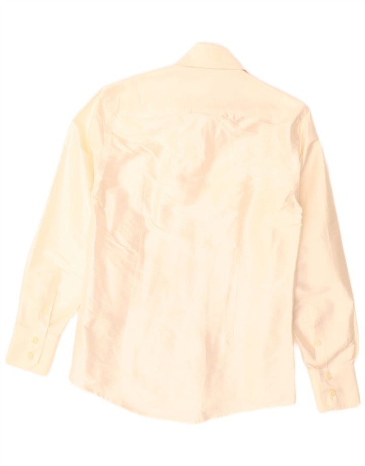 Camicia Uomo Daniele Alessandrini Small Beige In Seta