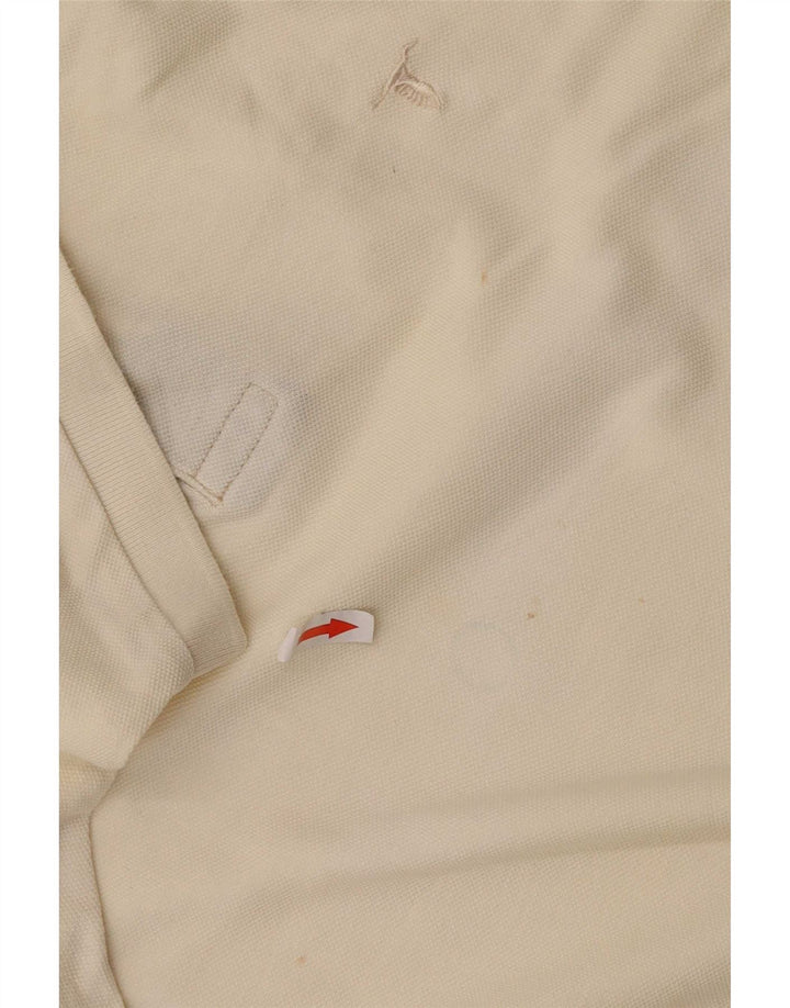 Polo da uomo Conbipel in cotone bianco sporco medio