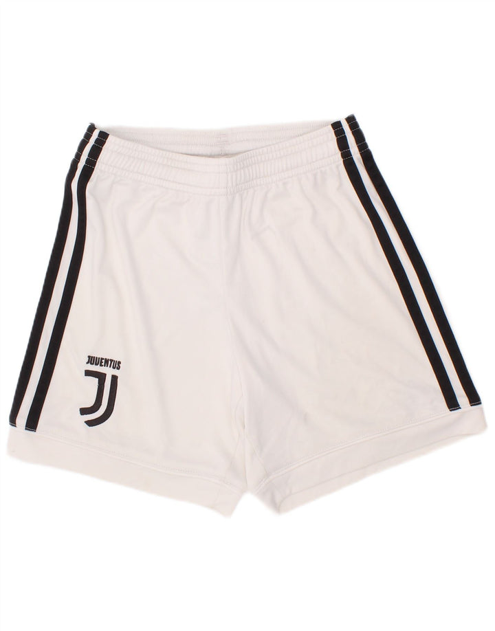 Pantaloncini sportivi Adidas Juventus Graphic Sport da ragazzo 7-8 anni in poliestere bianco