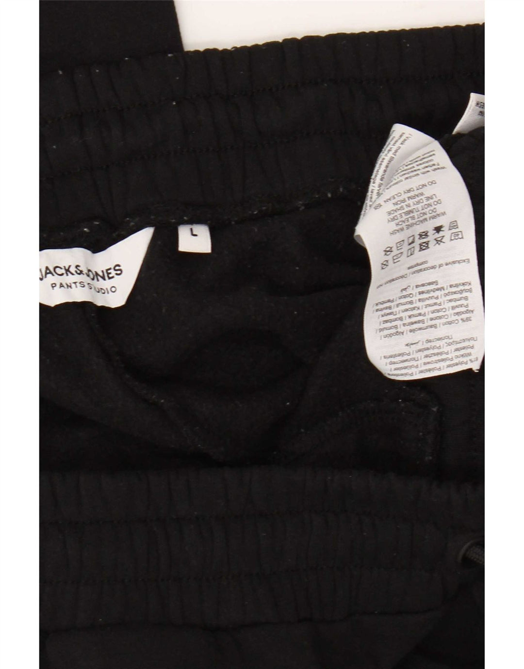 Jack & Jones Pantaloni da tuta da uomo Joggers Large Poliestere nero