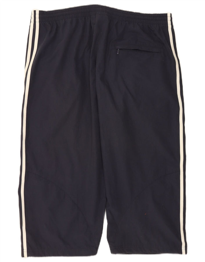 Pantaloni da tuta Adidas Capri da uomo XL in poliestere blu navy