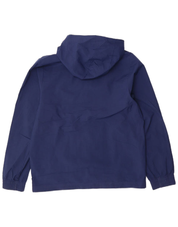 Giacca antipioggia con cappuccio Adidas da ragazzo 13-14 anni blu navy