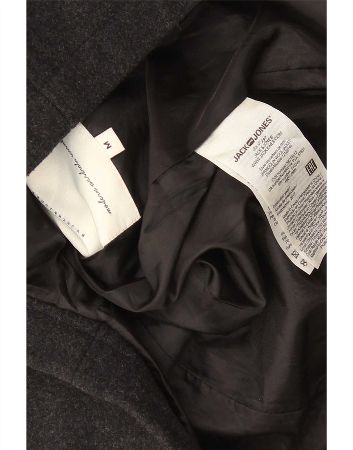 Cappotto da uomo Jack & Jones UK 38 lana nera media