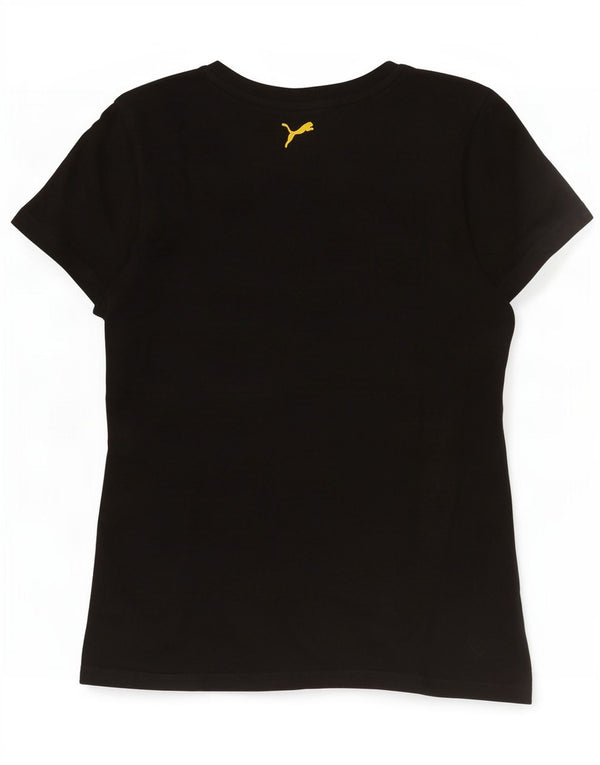 T-shirt grafica da donna Puma UK 14 grande nera