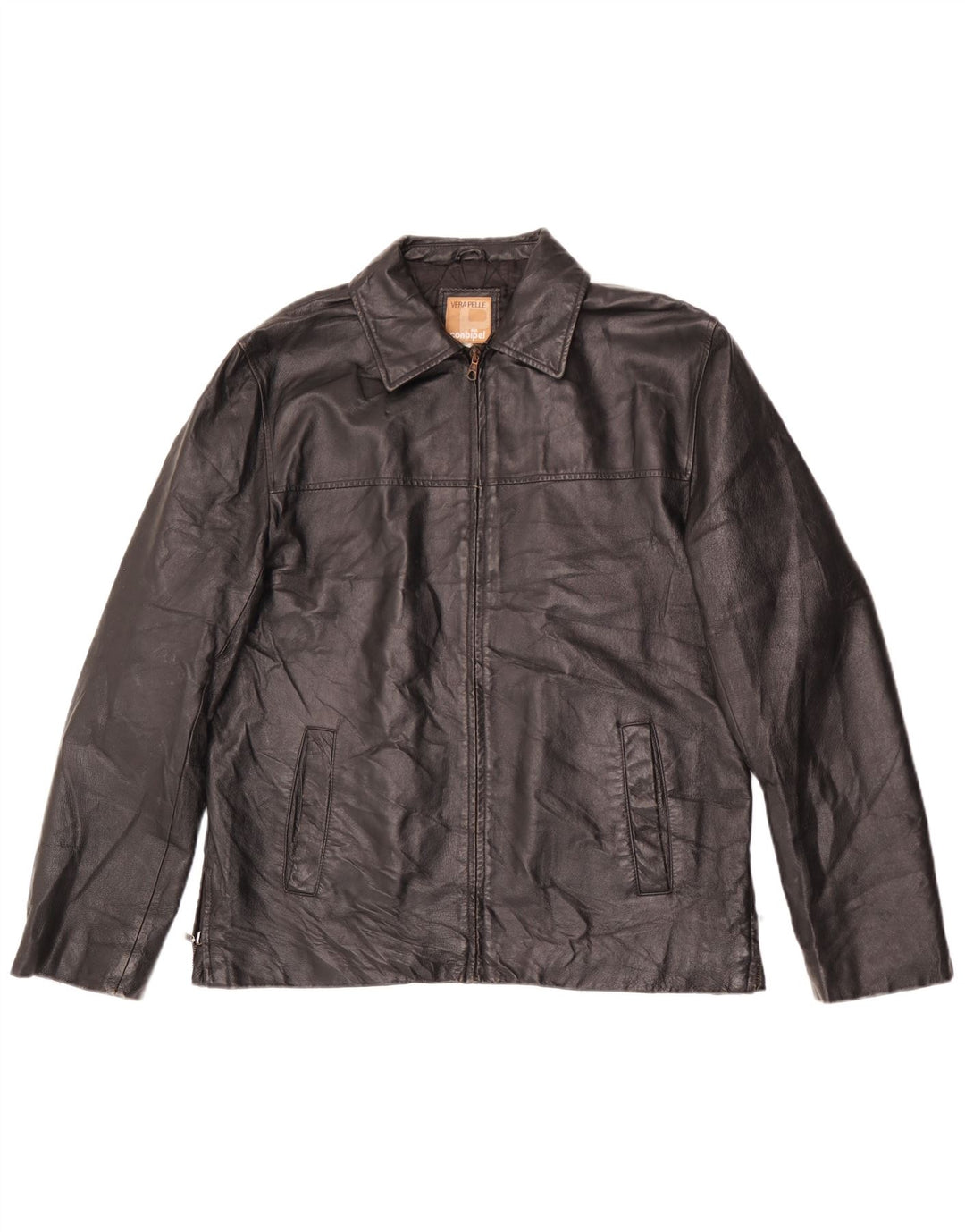 Giacca in pelle da uomo Conbipel UK 38 pelle nera media