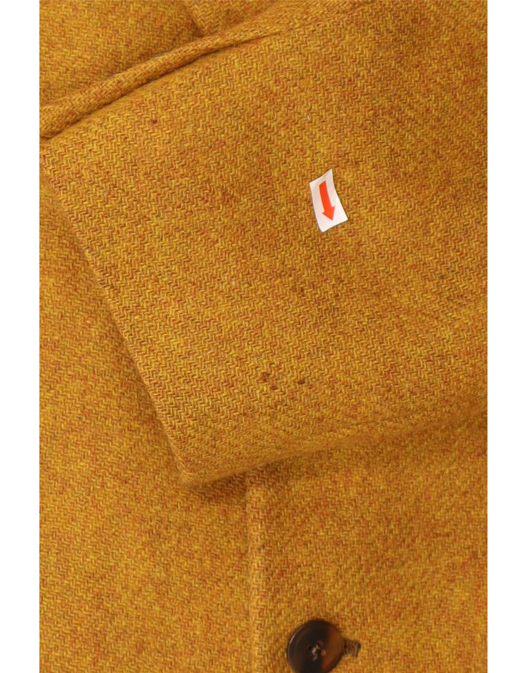 Giacca blazer da uomo a 3 bottoni VINTAGE UK 40 grande lana vergine marrone