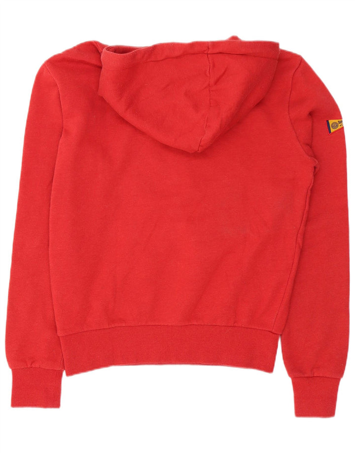 Maglione con cappuccio grafico da uomo Superdry piccolo in cotone rosso