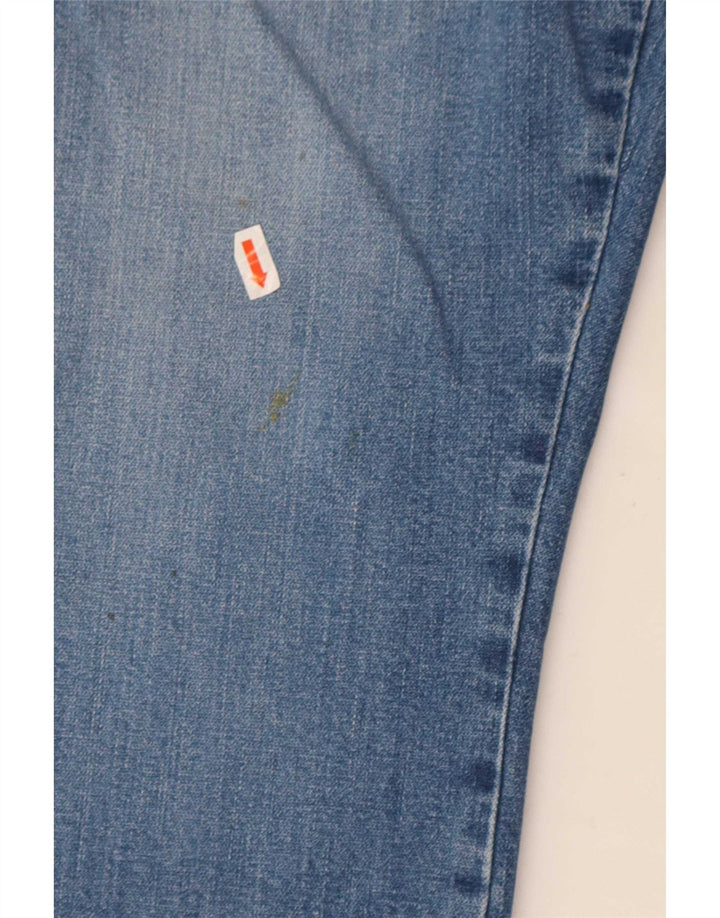 Wrangler Mens Texas Stretch Straight Jeans W35 L29 Blue Cotton