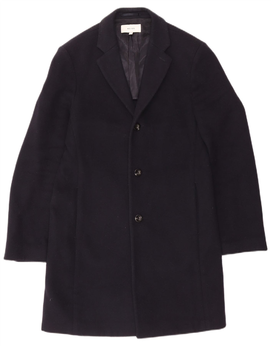 Cappotto da uomo Reiss UK 38 medio in lana blu navy